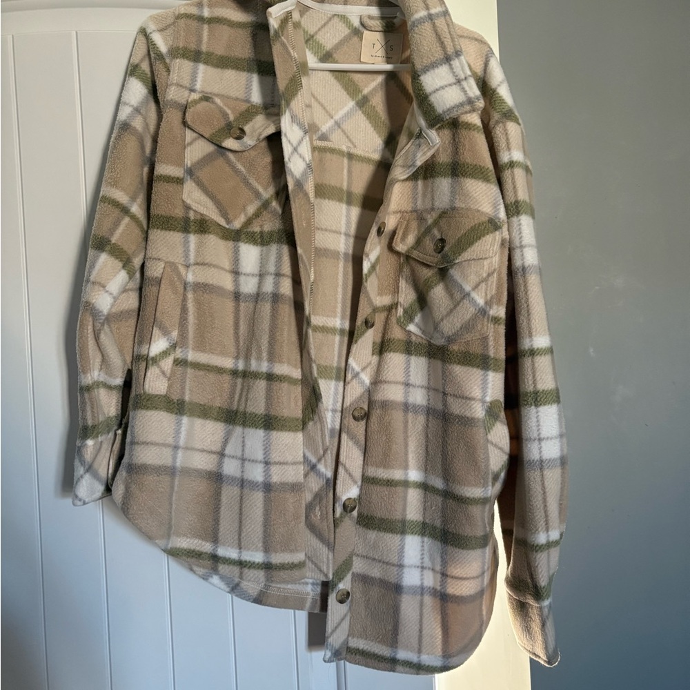 Plaid Button-Up Shirt